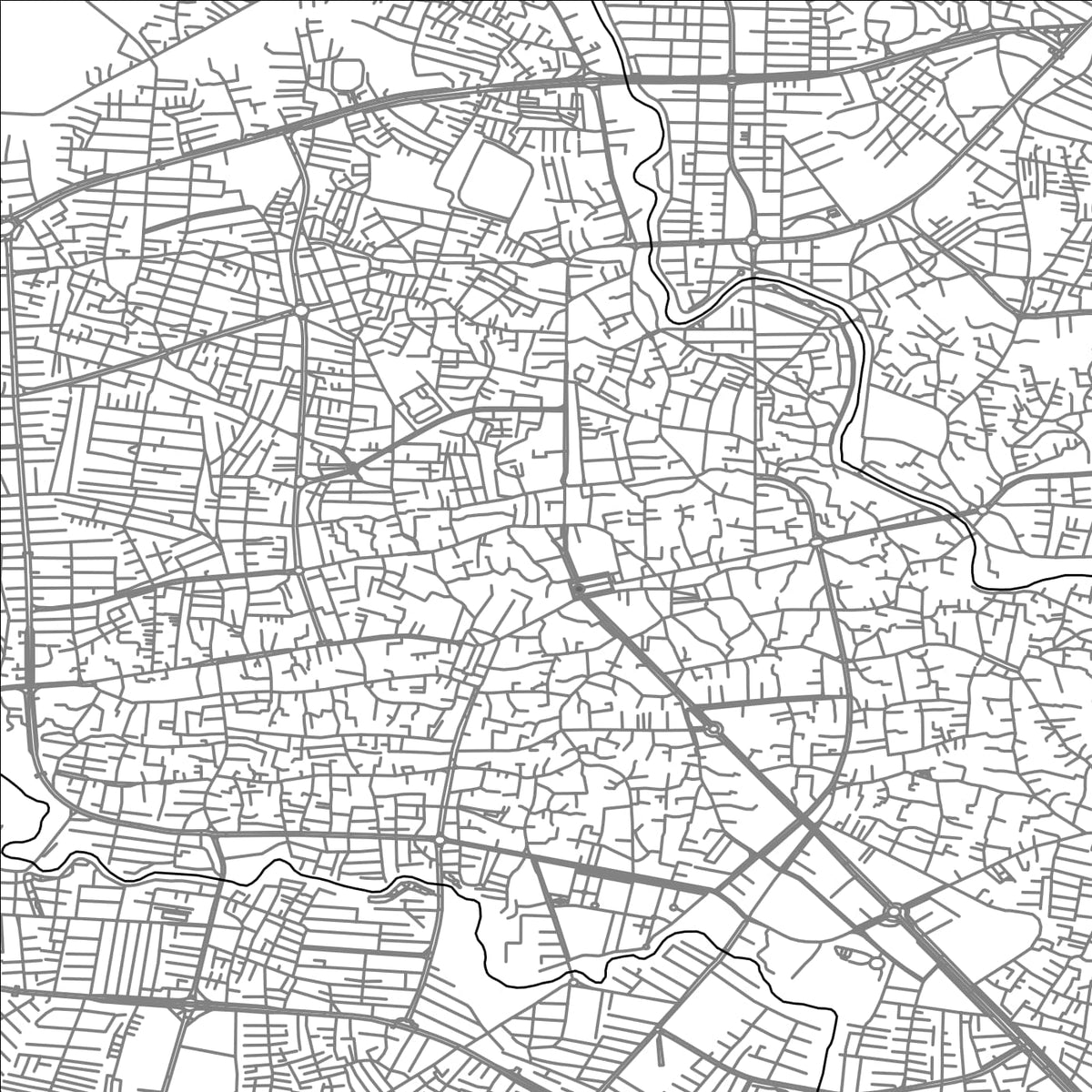 ROAD MAP OF RASHT, IRAN BY MAPBAKES