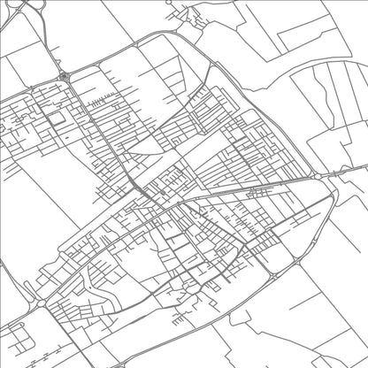ROAD MAP OF ROBAT KARIM, IRAN BY MAPBAKES