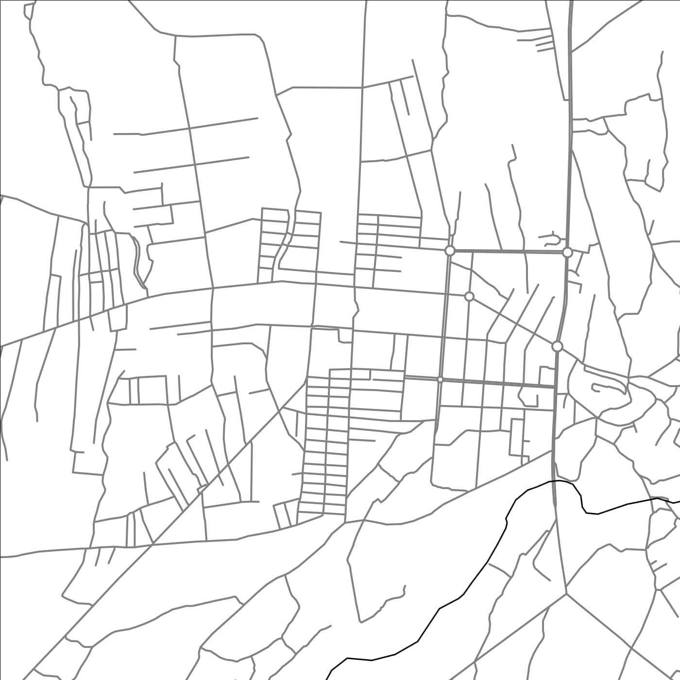 ROAD MAP OF GARDEZ, AFGHANISTAN BY MAPBAKES