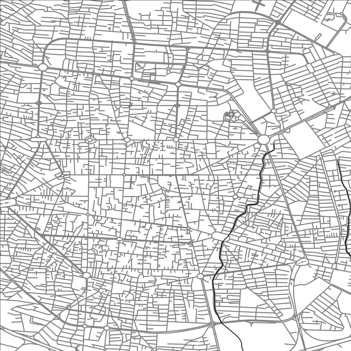 ROAD MAP OF SABZEVAR, IRAN BY MAPBAKES