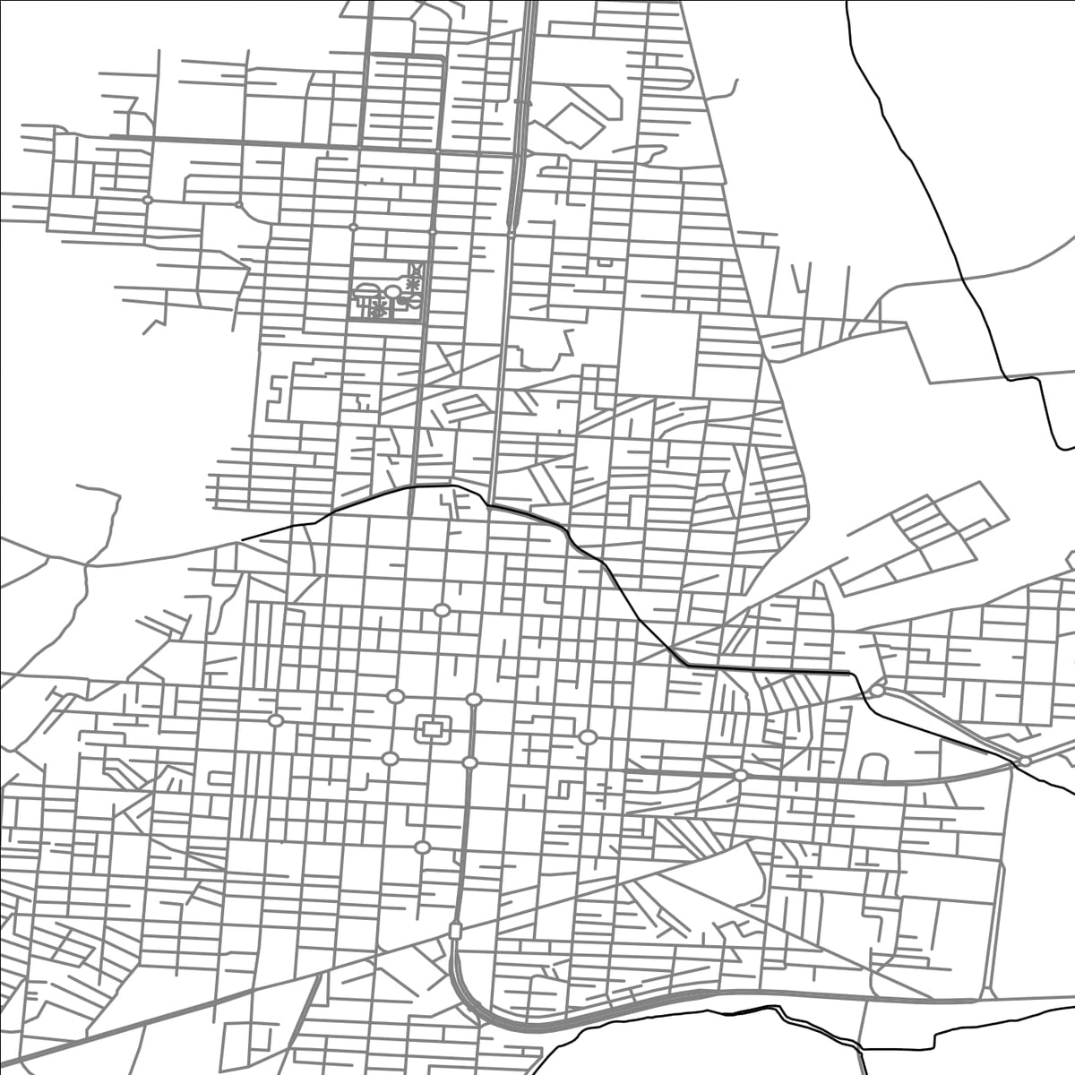 ROAD MAP OF SALMAS, IRAN BY MAPBAKES