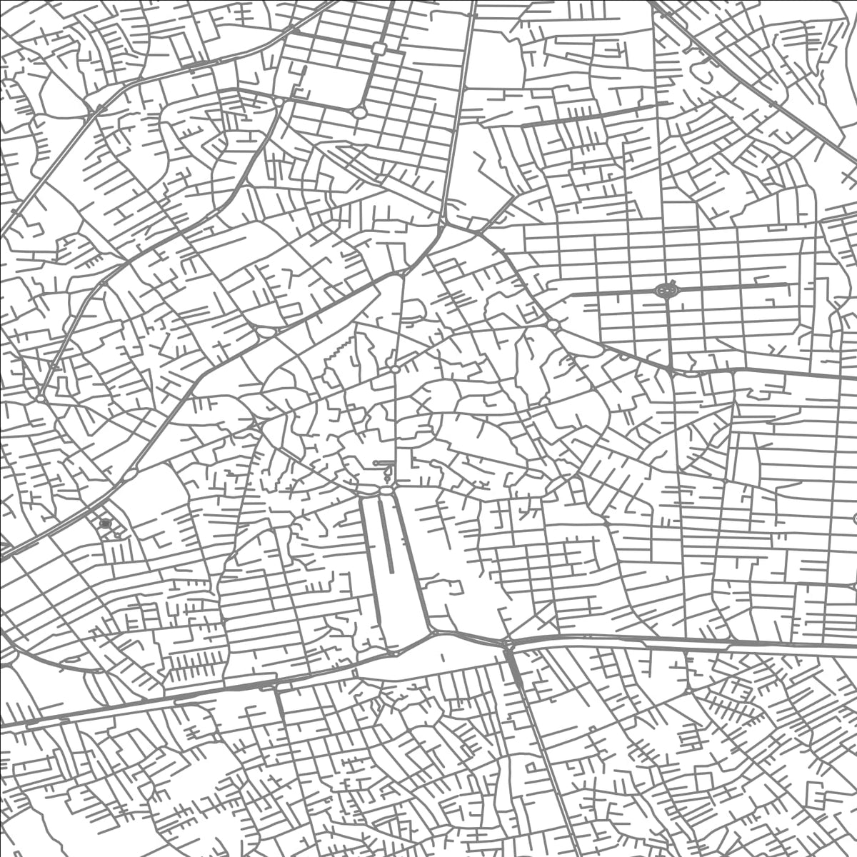 ROAD MAP OF SARI, IRAN BY MAPBAKES