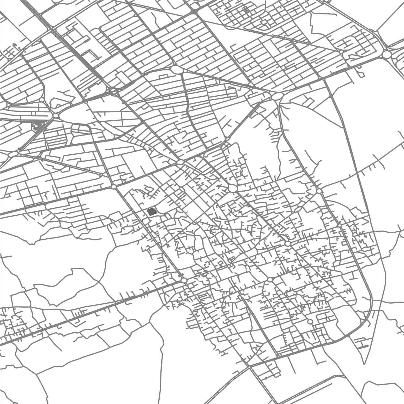 ROAD MAP OF SEMNAN, IRAN BY MAPBAKES