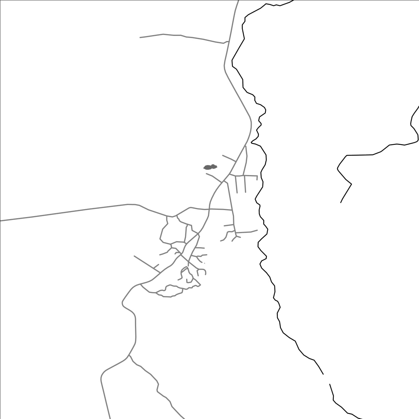 ROAD MAP OF DASHTADEM, ARMENIA BY MAPBAKES