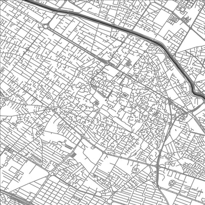 ROAD MAP OF SHIRAZ, IRAN BY MAPBAKES