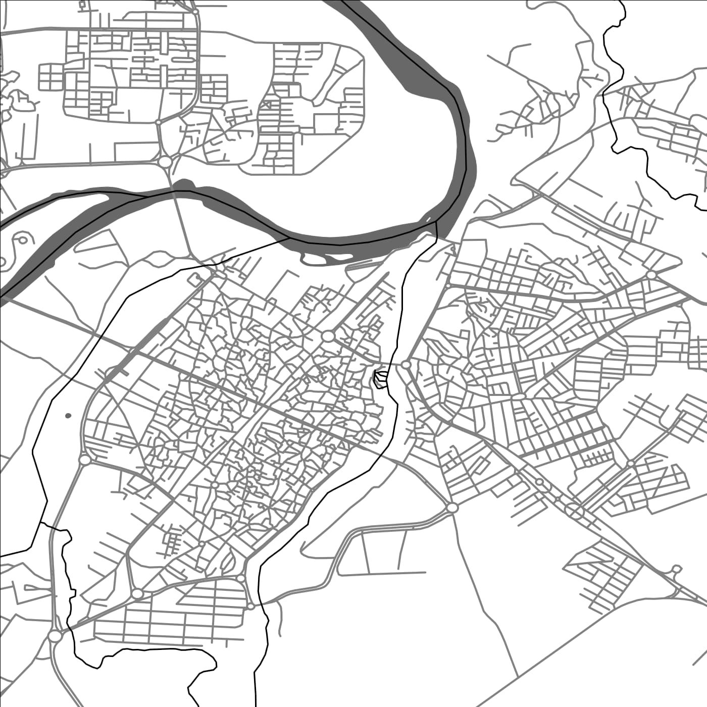 ROAD MAP OF SHUSHTAR, IRAN BY MAPBAKES