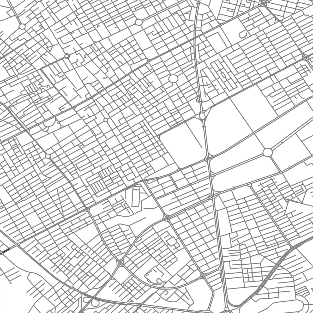 ROAD MAP OF SIRJAN, IRAN BY MAPBAKES