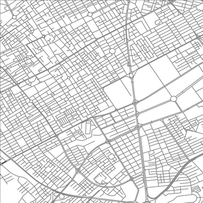 ROAD MAP OF SIRJAN, IRAN BY MAPBAKES