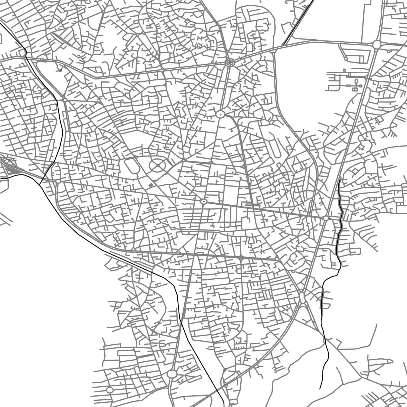 ROAD MAP OF TORBAT E HEYDARIYEH, IRAN BY MAPBAKES