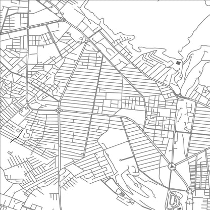 ROAD MAP OF YASUJ, IRAN BY MAPBAKES