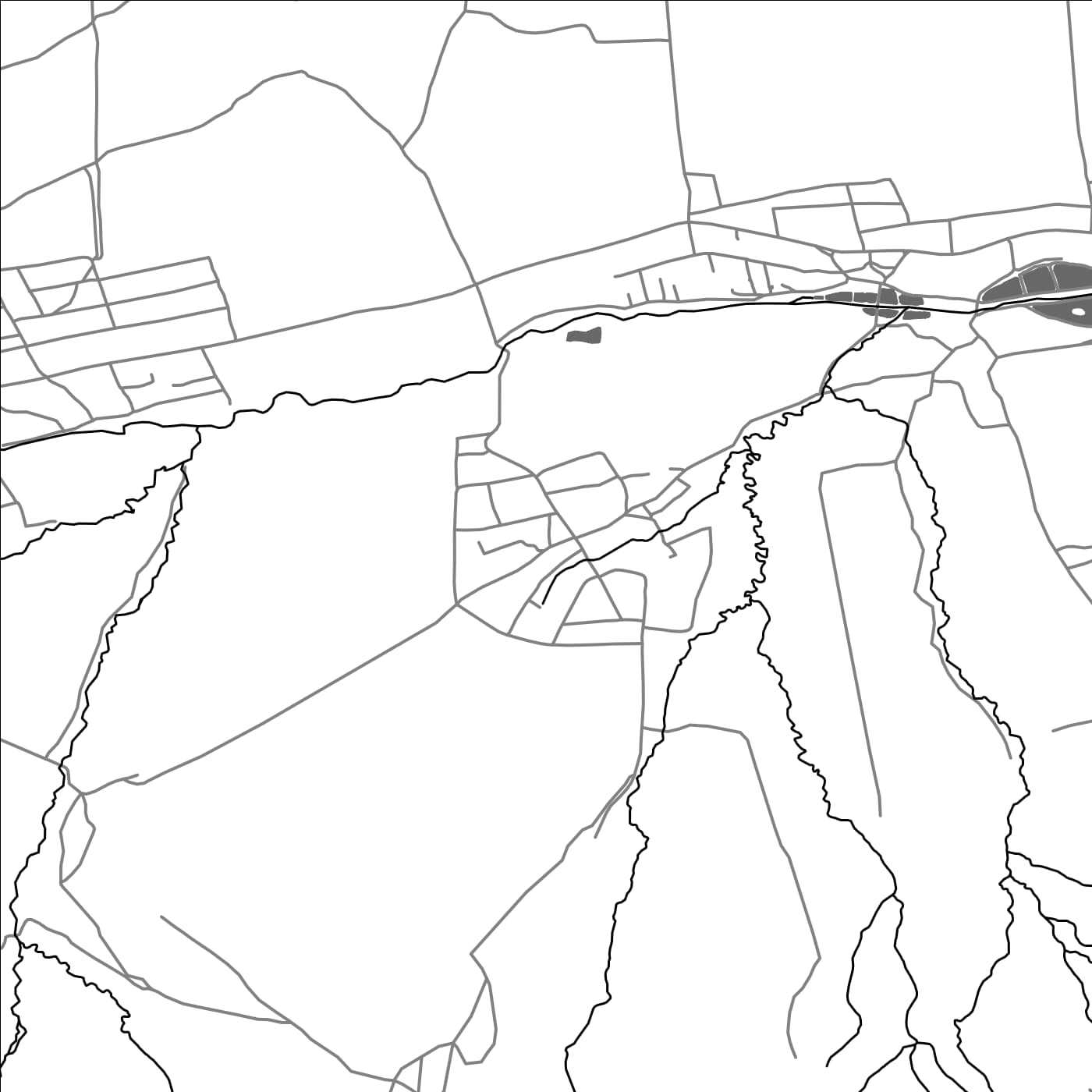 ROAD MAP OF HOBARDZI, ARMENIA BY MAPBAKES