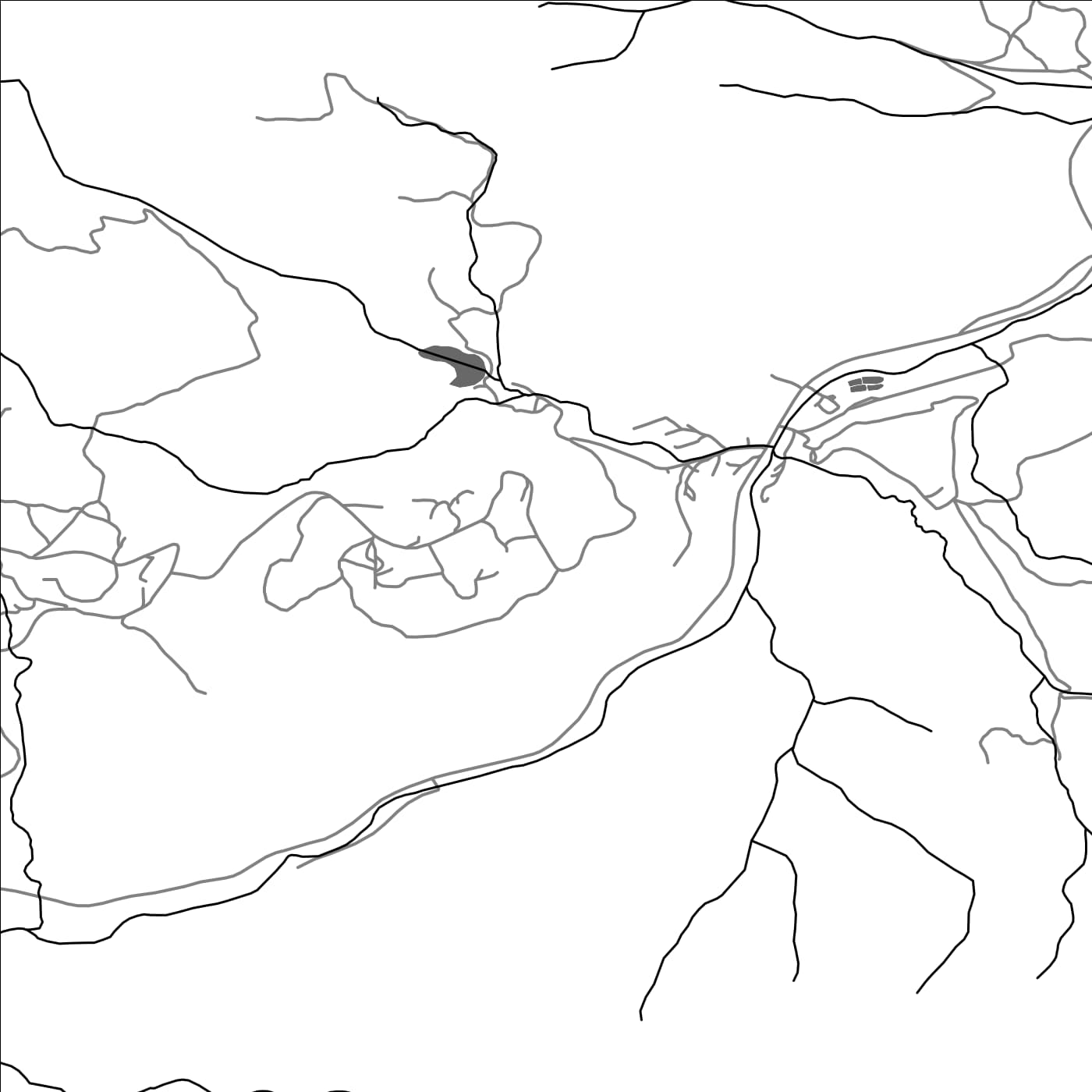 ROAD MAP OF HOVK, ARMENIA BY MAPBAKES