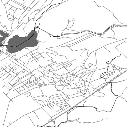 ROAD MAP OF HRAZDAN, ARMENIA BY MAPBAKES