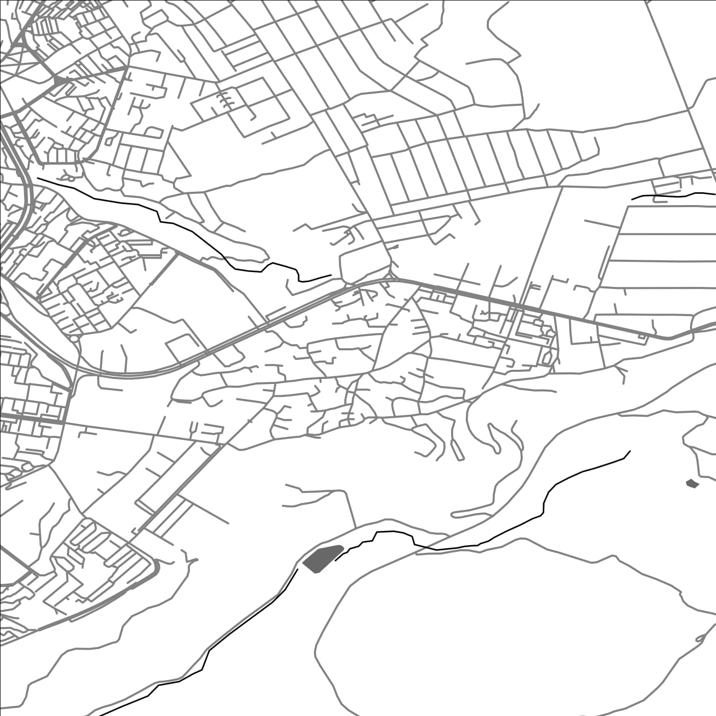 ROAD MAP OF JRVEZH, ARMENIA BY MAPBAKES