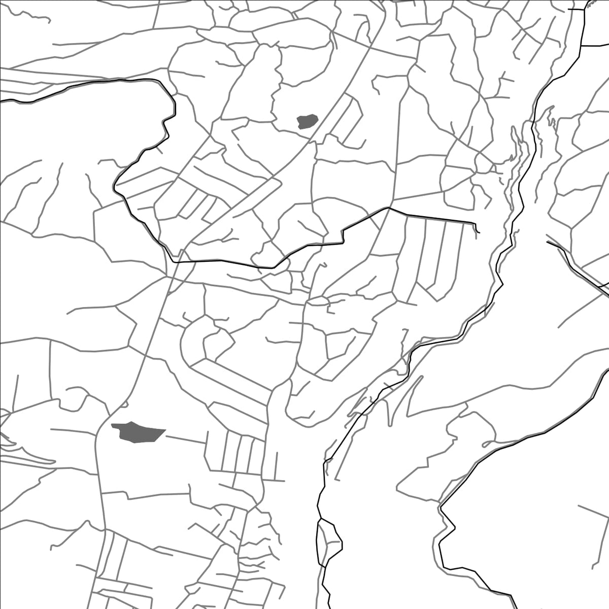 ROAD MAP OF KARBI, ARMENIA BY MAPBAKES