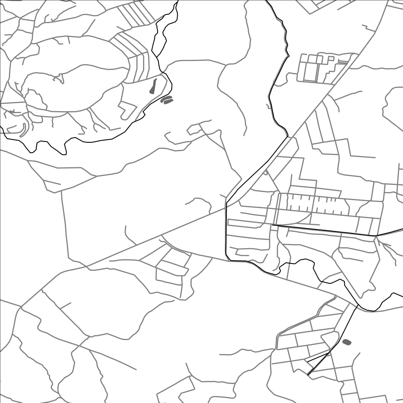 ROAD MAP OF KARIN, ARMENIA BY MAPBAKES