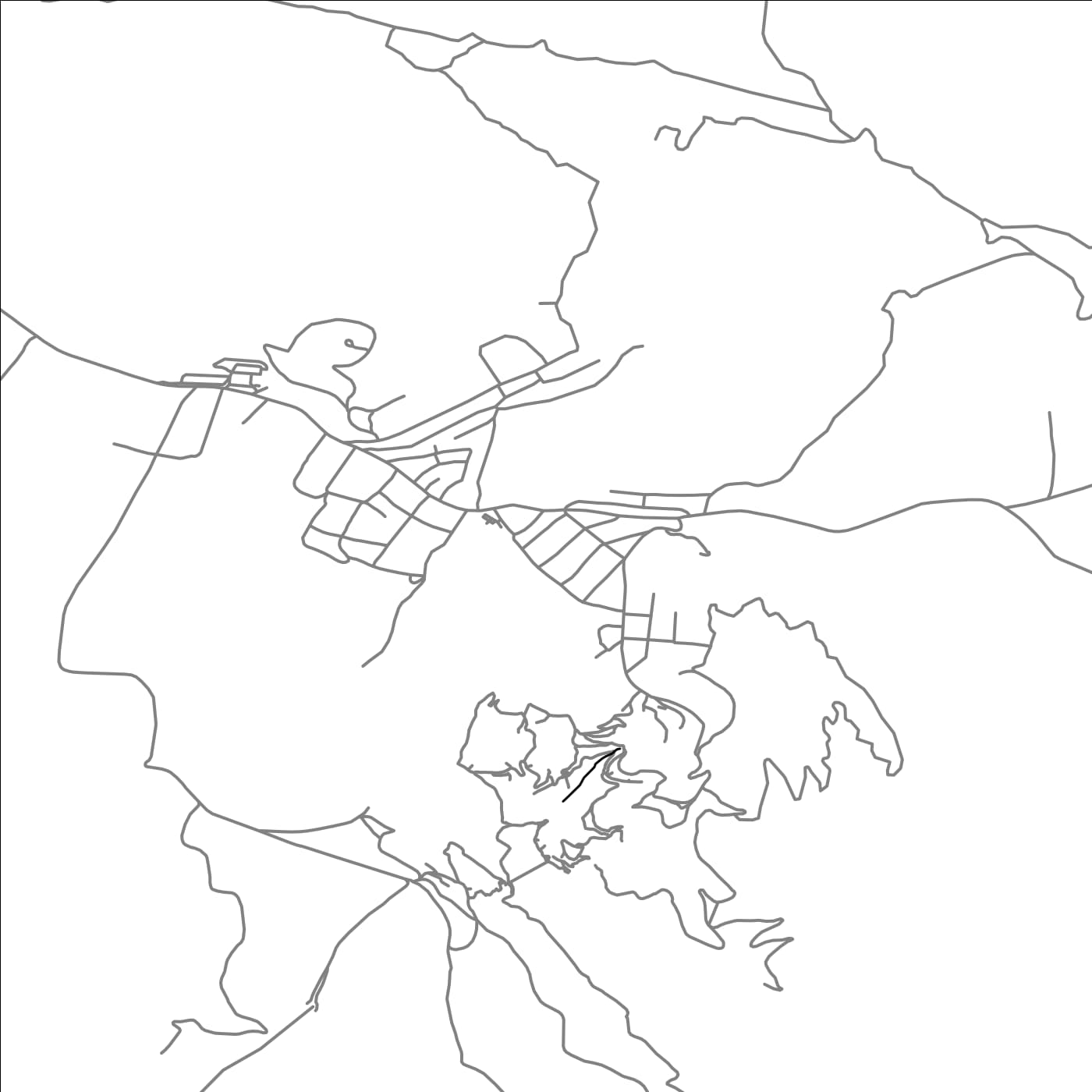 ROAD MAP OF KHNDZORESK, ARMENIA BY MAPBAKES