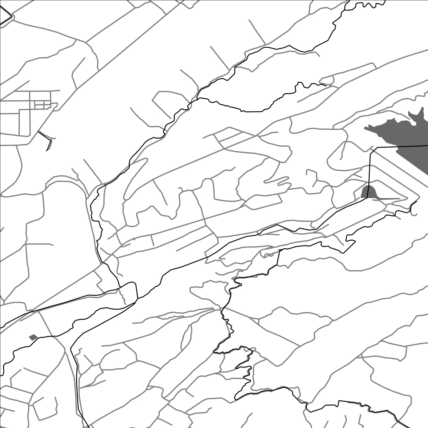 ROAD MAP OF LANJAZAT, ARMENIA BY MAPBAKES