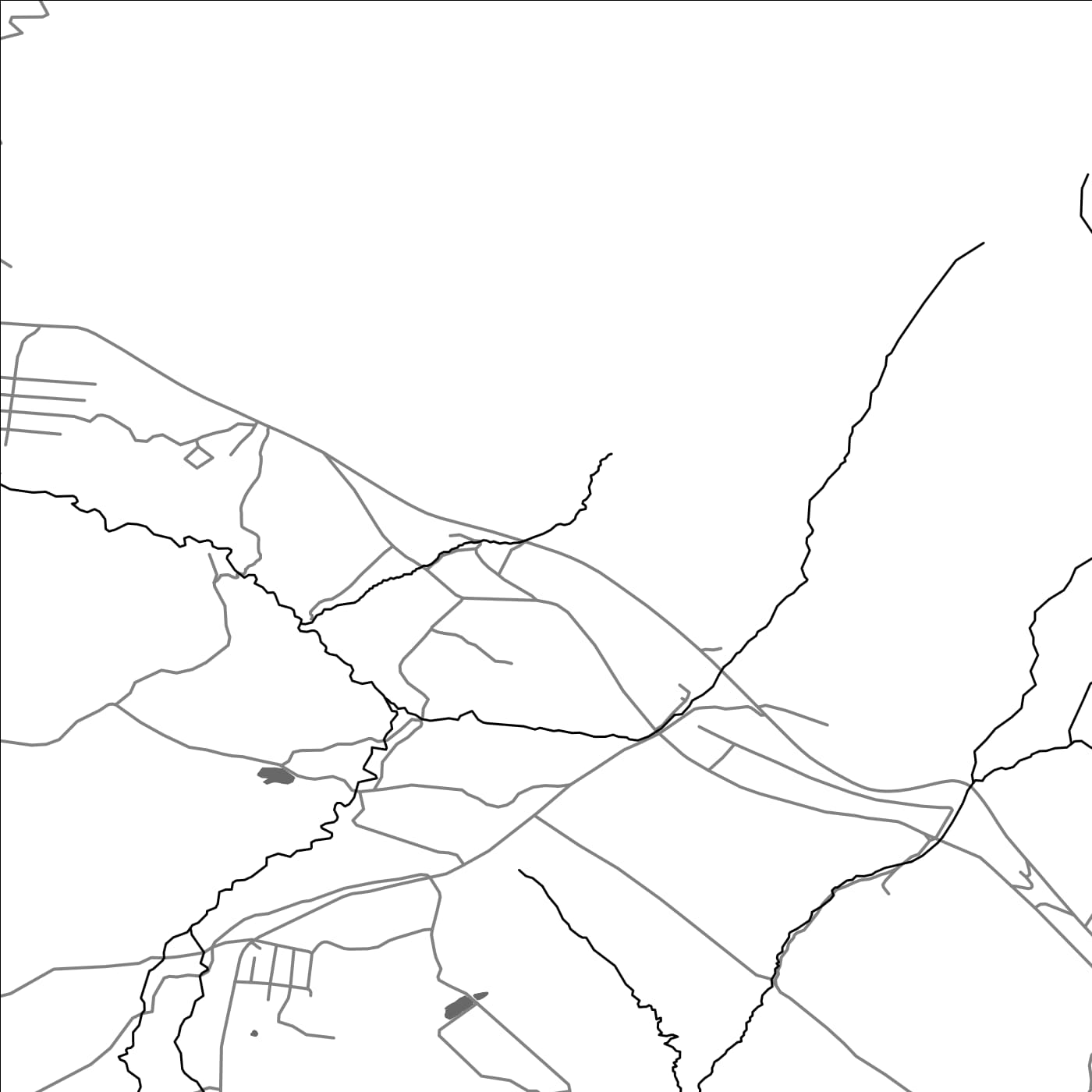 ROAD MAP OF LERMONTOVO, ARMENIA BY MAPBAKES