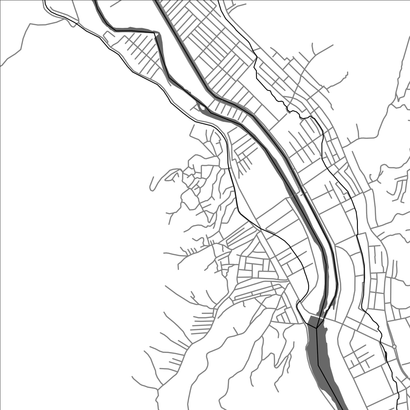 ROAD MAP OF POL E KHOMRI, AFGHANISTAN BY MAPBAKES