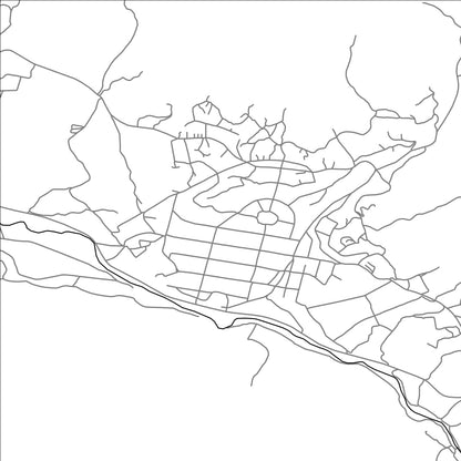 ROAD MAP OF MALISHKA, ARMENIA BY MAPBAKES