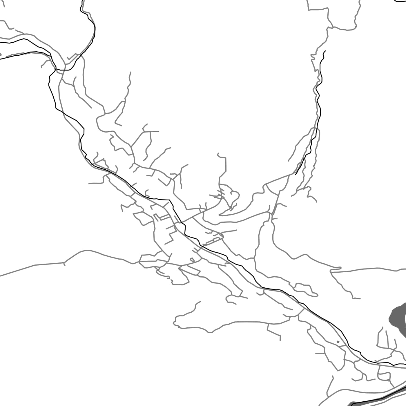 ROAD MAP OF MEGHRI, ARMENIA BY MAPBAKES