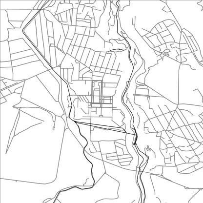 ROAD MAP OF NOR HACHN, ARMENIA BY MAPBAKES