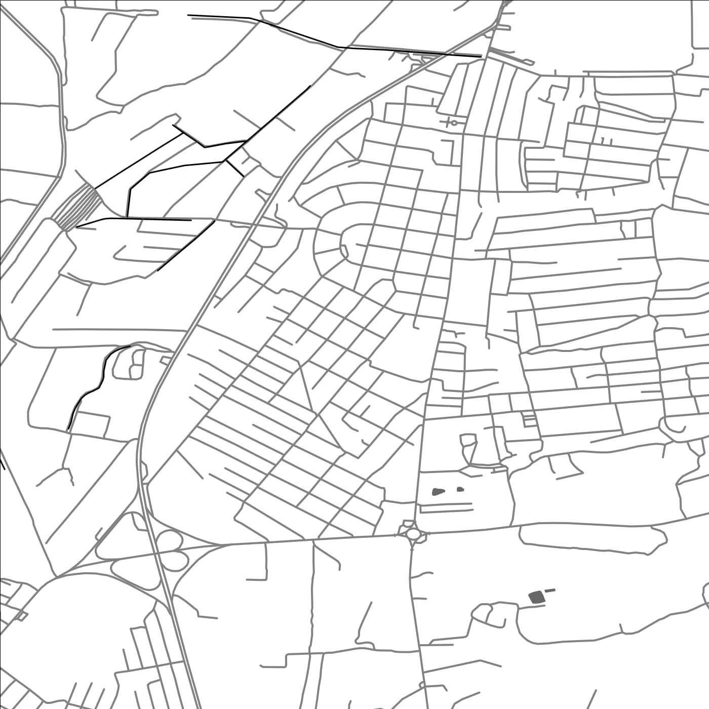 ROAD MAP OF NOR KYURIN, ARMENIA BY MAPBAKES