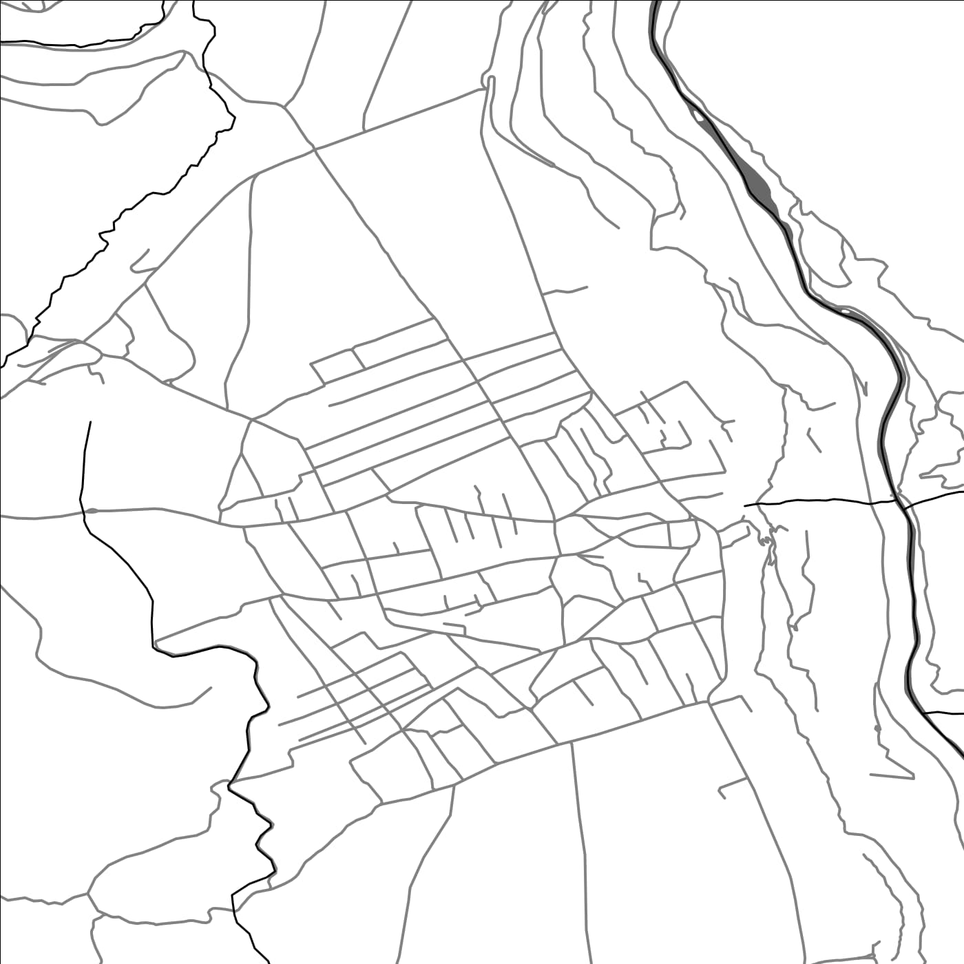 ROAD MAP OF ODZUN, ARMENIA BY MAPBAKES