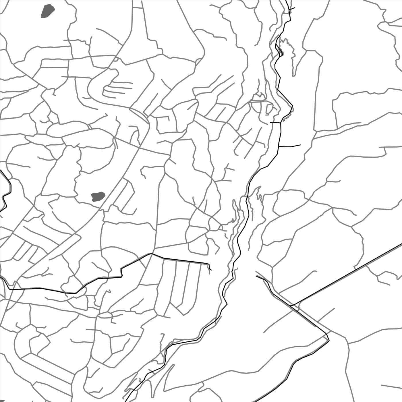 ROAD MAP OF OHANAVAN, ARMENIA BY MAPBAKES