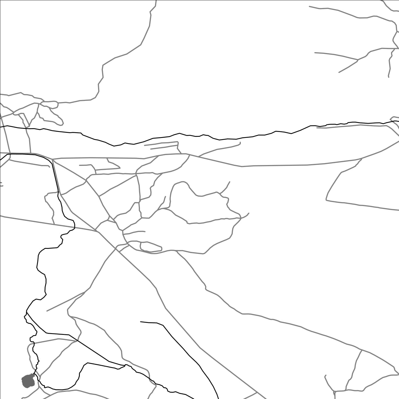 ROAD MAP OF PANIK, ARMENIA BY MAPBAKES