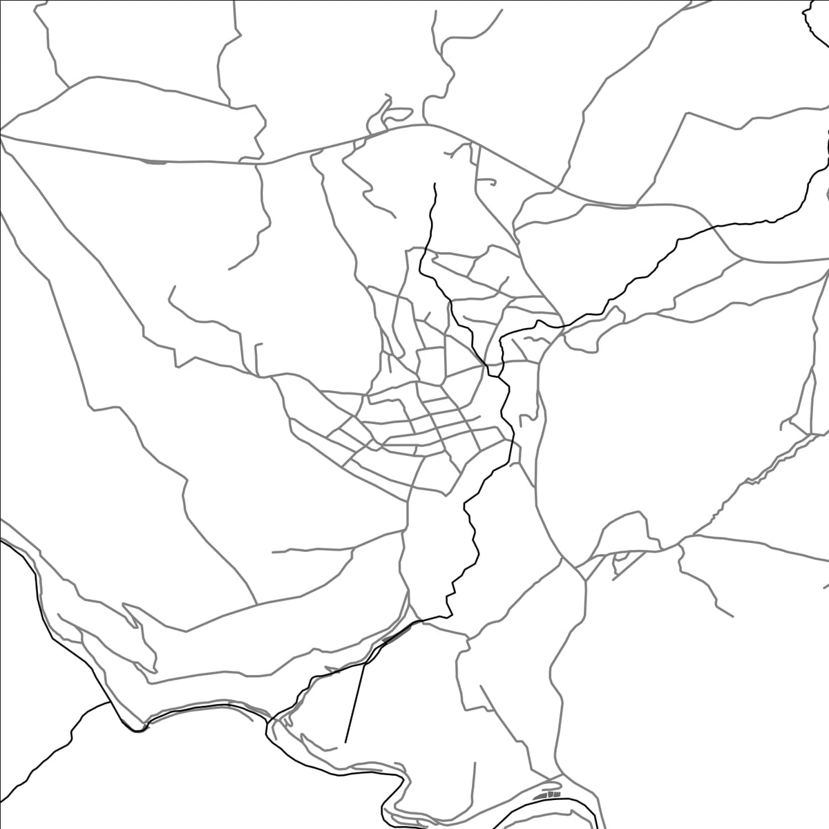 ROAD MAP OF SHAKI, ARMENIA BY MAPBAKES