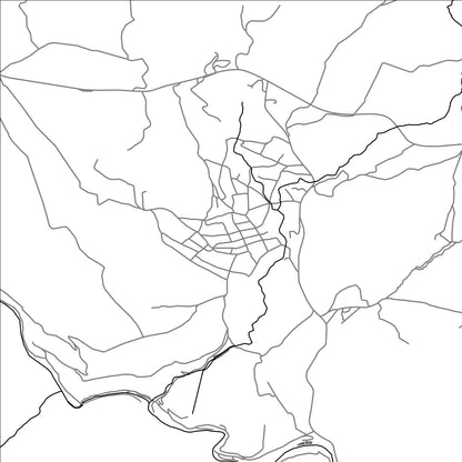 ROAD MAP OF SHAKI, ARMENIA BY MAPBAKES