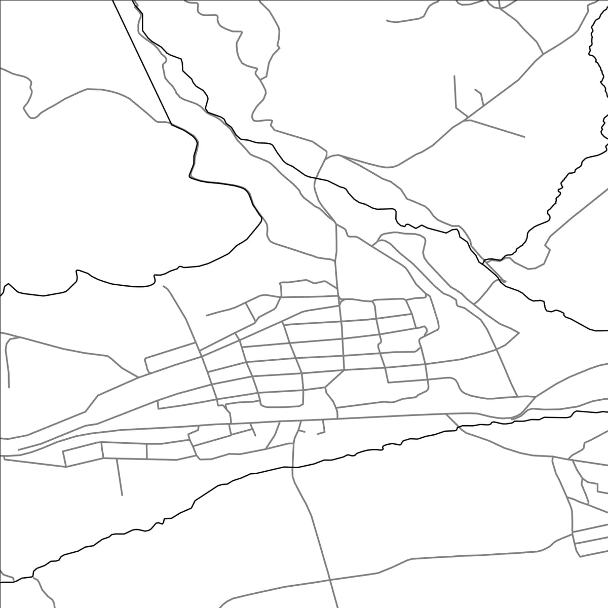 ROAD MAP OF SHIRAKAMUT, ARMENIA BY MAPBAKES