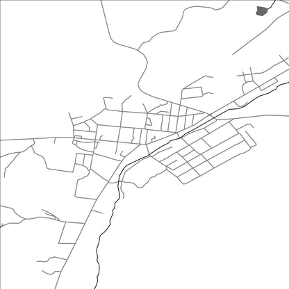 ROAD MAP OF TALIN, ARMENIA BY MAPBAKES