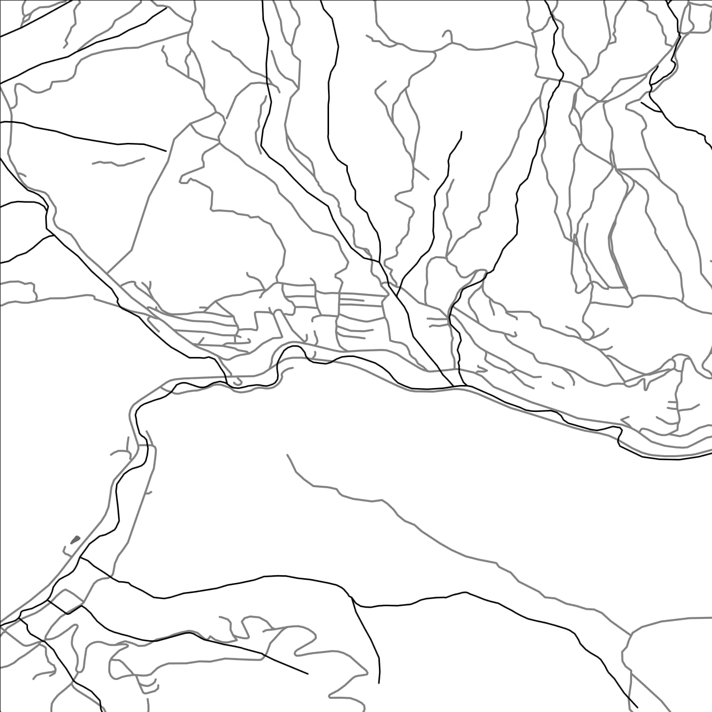 ROAD MAP OF TEGHUT, ARMENIA BY MAPBAKES