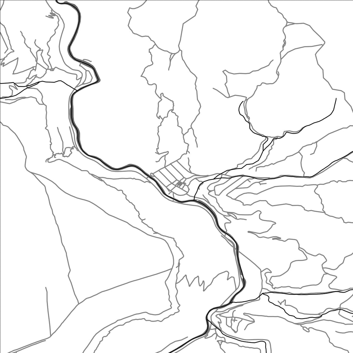 ROAD MAP OF TUMANYAN, ARMENIA BY MAPBAKES