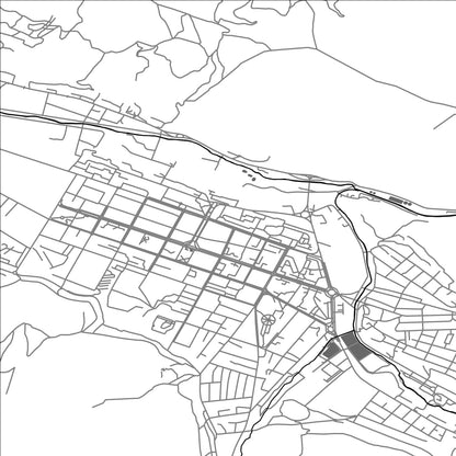 ROAD MAP OF VANADZOR, ARMENIA BY MAPBAKES