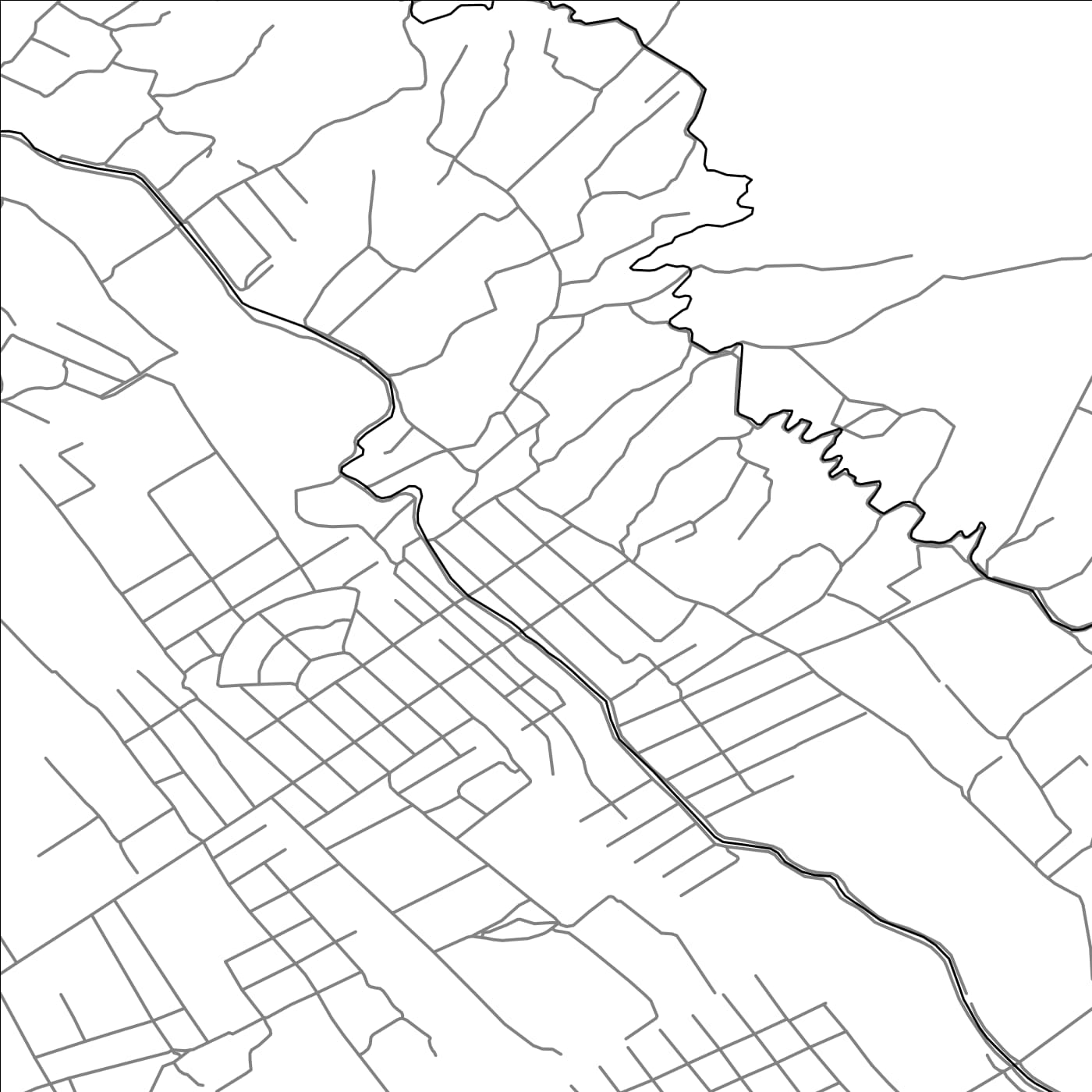 ROAD MAP OF VERIN DVIN, ARMENIA BY MAPBAKES