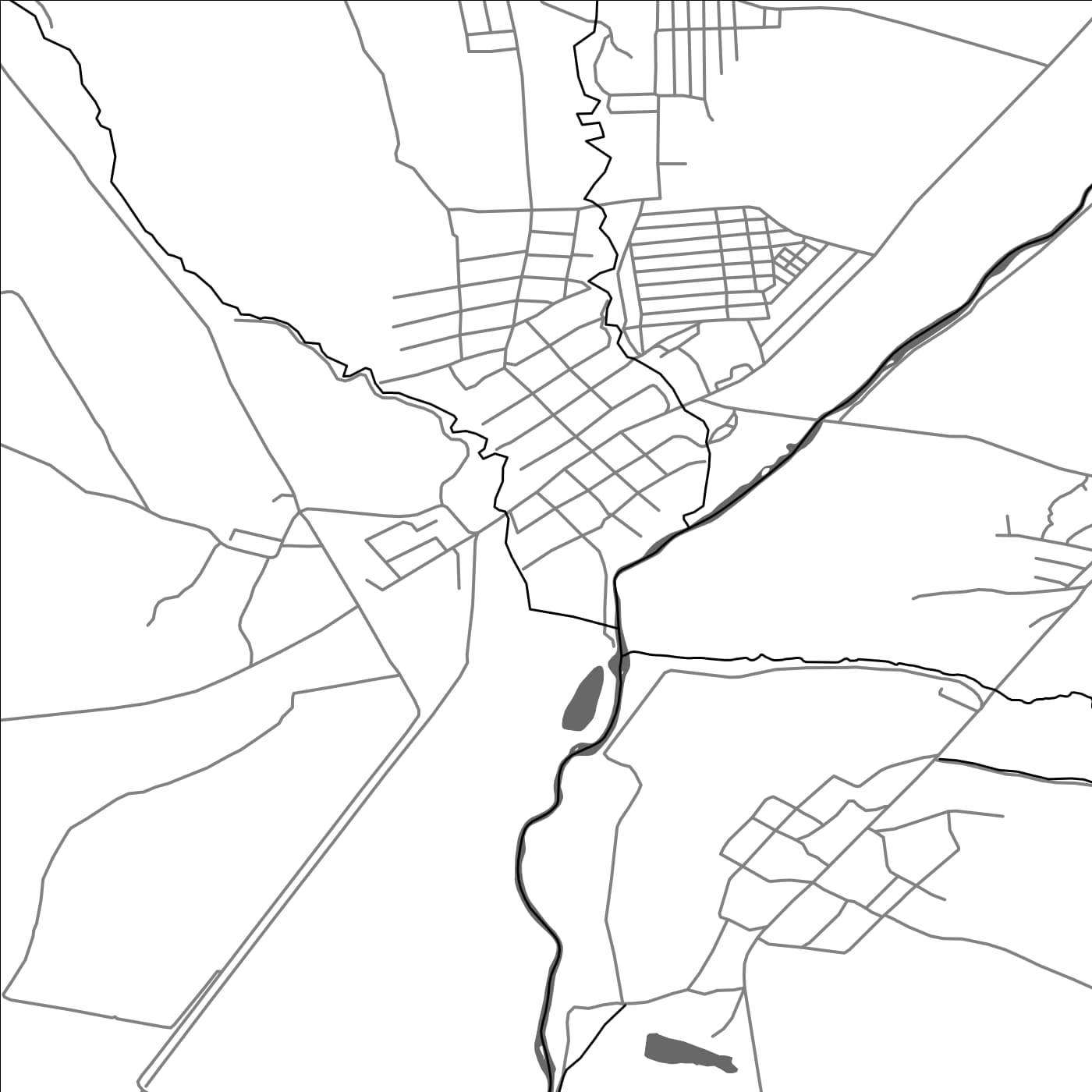 ROAD MAP OF VOSKEHASK, ARMENIA BY MAPBAKES