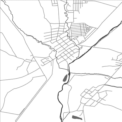 ROAD MAP OF VOSKEHASK, ARMENIA BY MAPBAKES