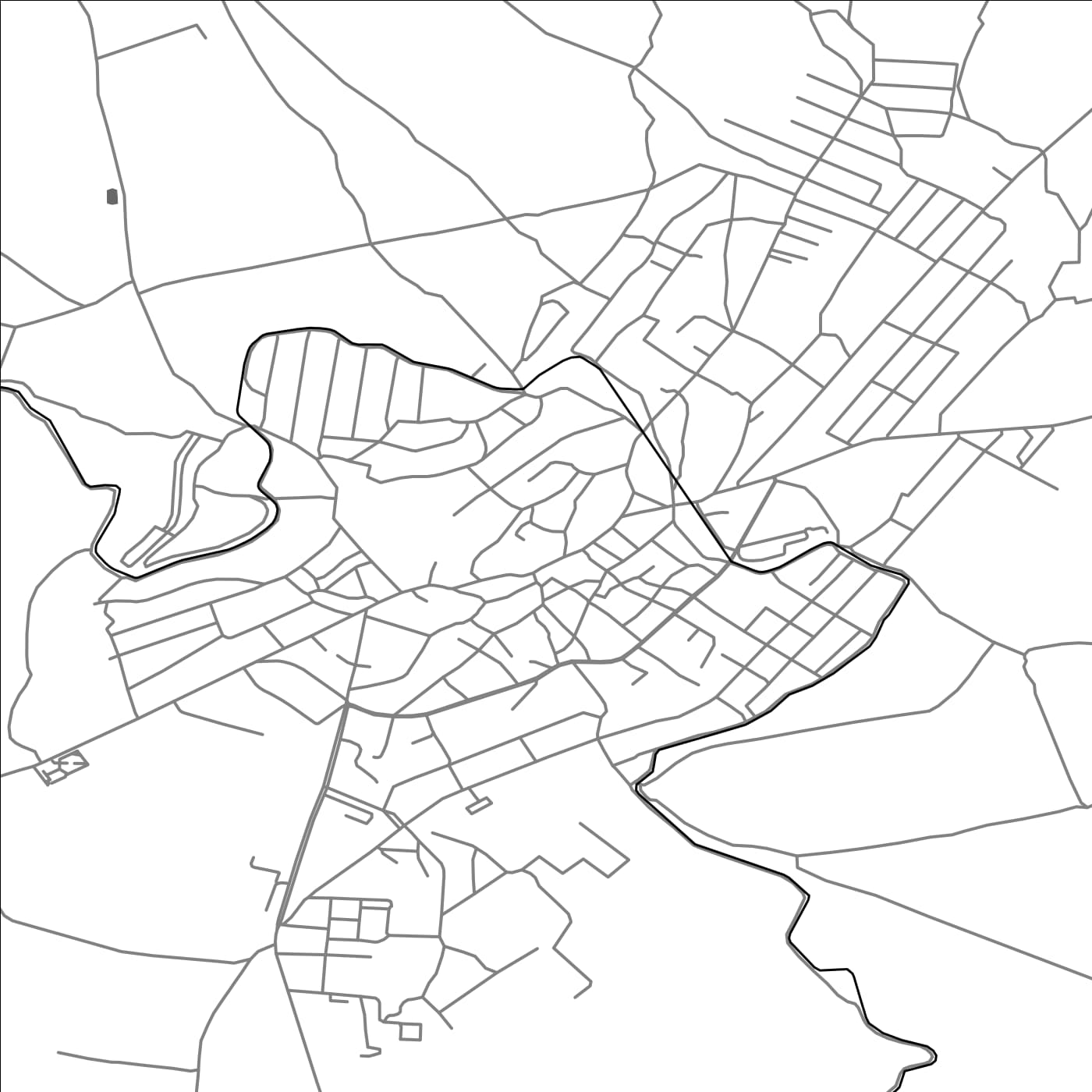 ROAD MAP OF YEGHVARD, ARMENIA BY MAPBAKES