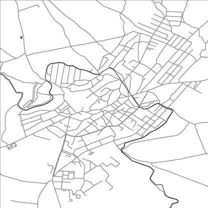 ROAD MAP OF YEGHVARD, ARMENIA BY MAPBAKES