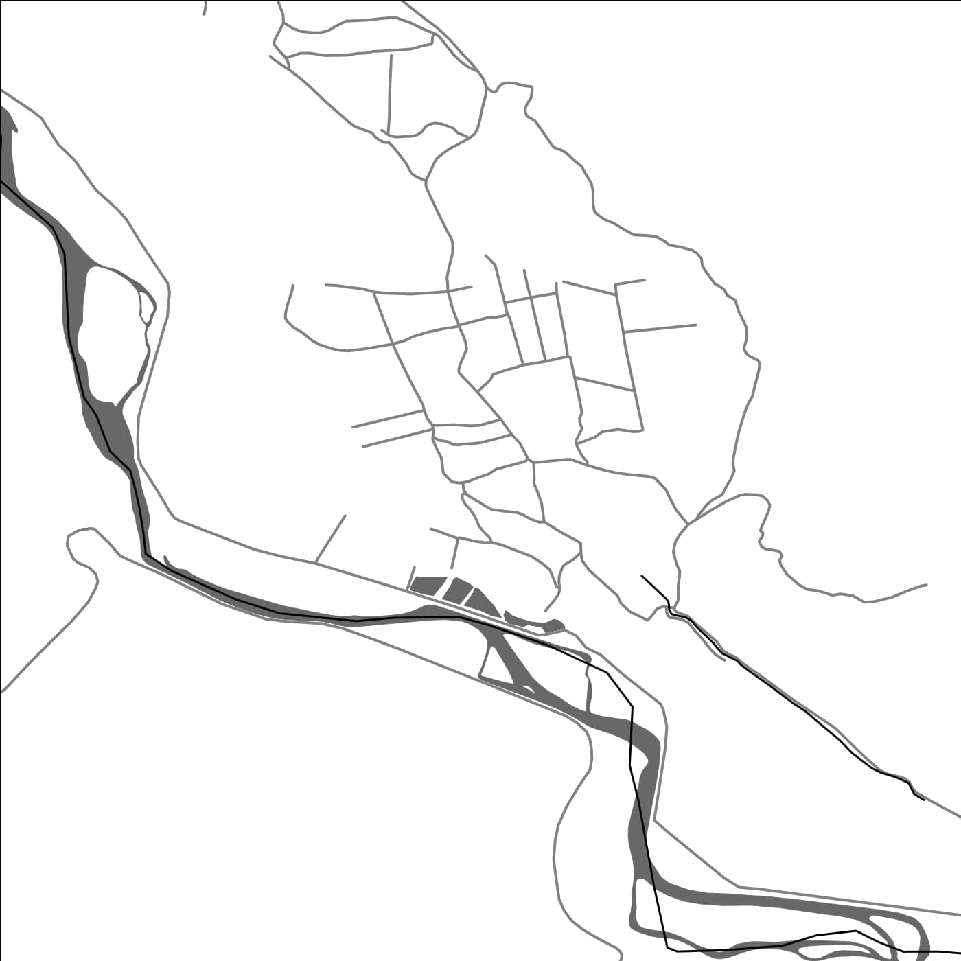 ROAD MAP OF YERVANDASHAT, ARMENIA BY MAPBAKES