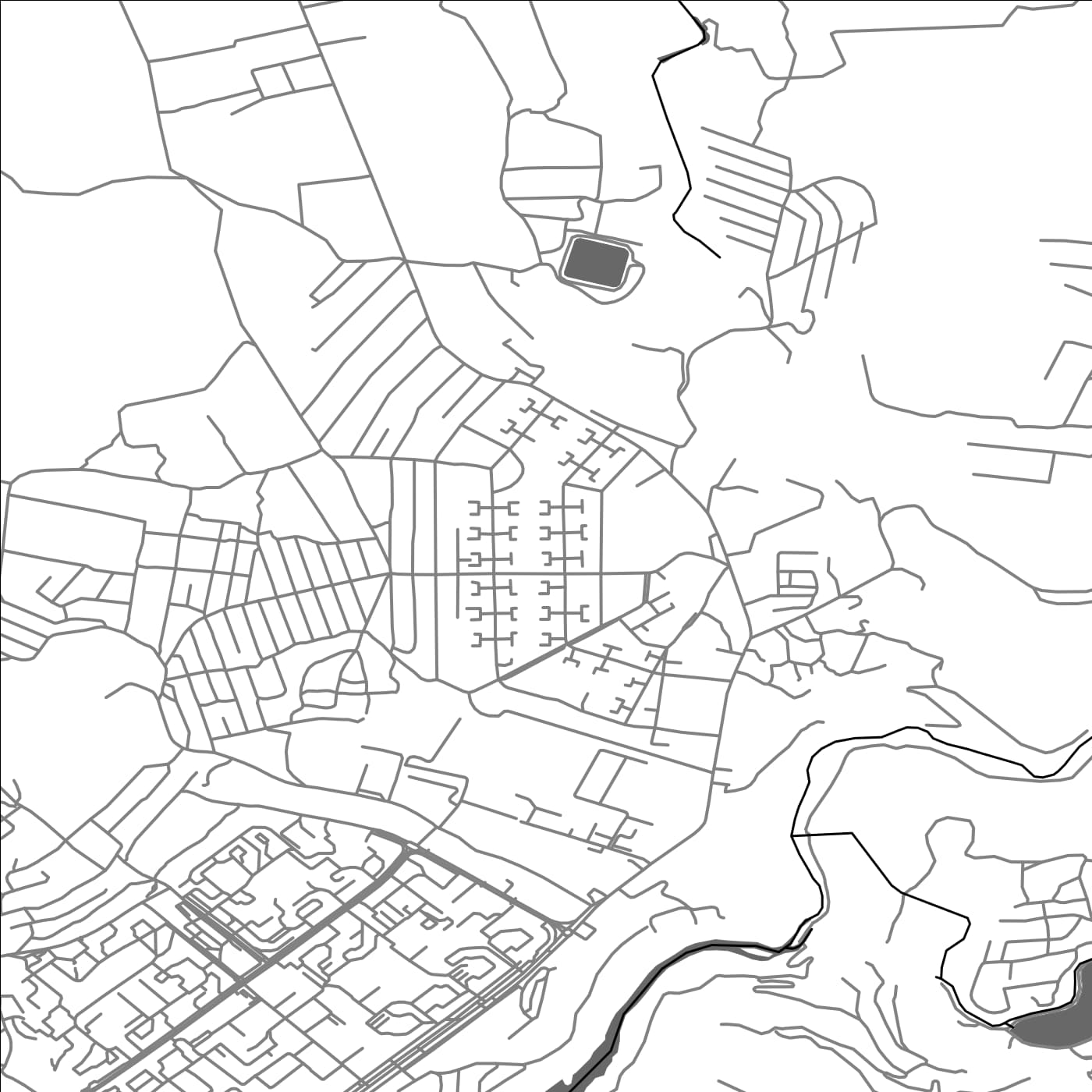 ROAD MAP OF ZOVUNI, ARMENIA BY MAPBAKES