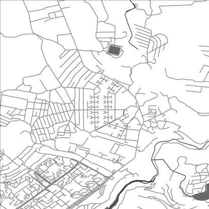 ROAD MAP OF ZOVUNI, ARMENIA BY MAPBAKES