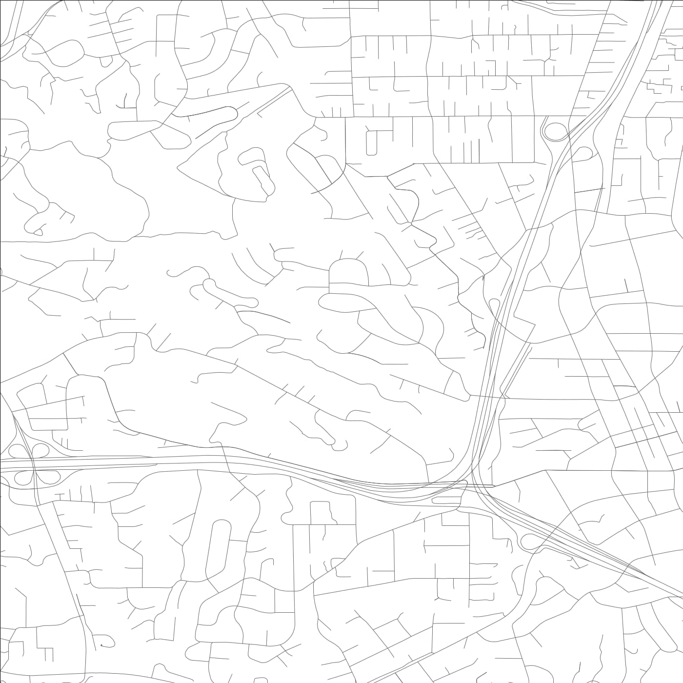 ROAD MAP OF ACALANES RIDGE, CALIFORNIA BY MAPBAKES