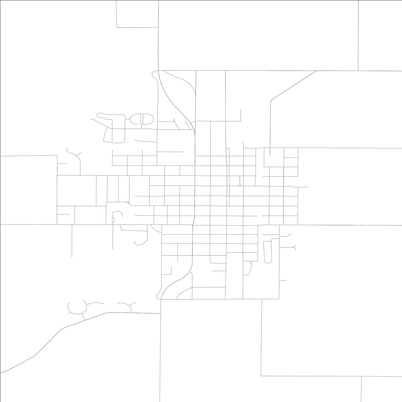 ROAD MAP OF ABINGDON, ILLINOIS BY MAPBAKES