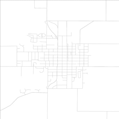 ROAD MAP OF ABINGDON, ILLINOIS BY MAPBAKES