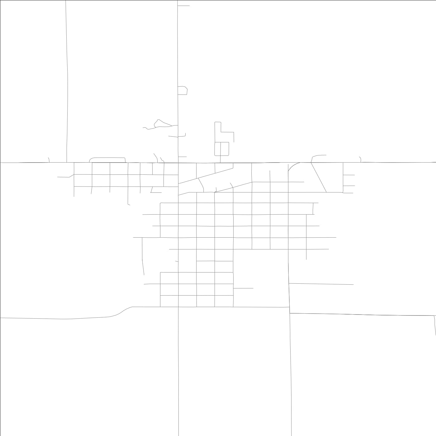 ROAD MAP OF ACKLEY, LOWA BY MAPBAKES